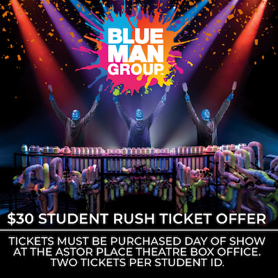 Blue Man Group Tickets, New York